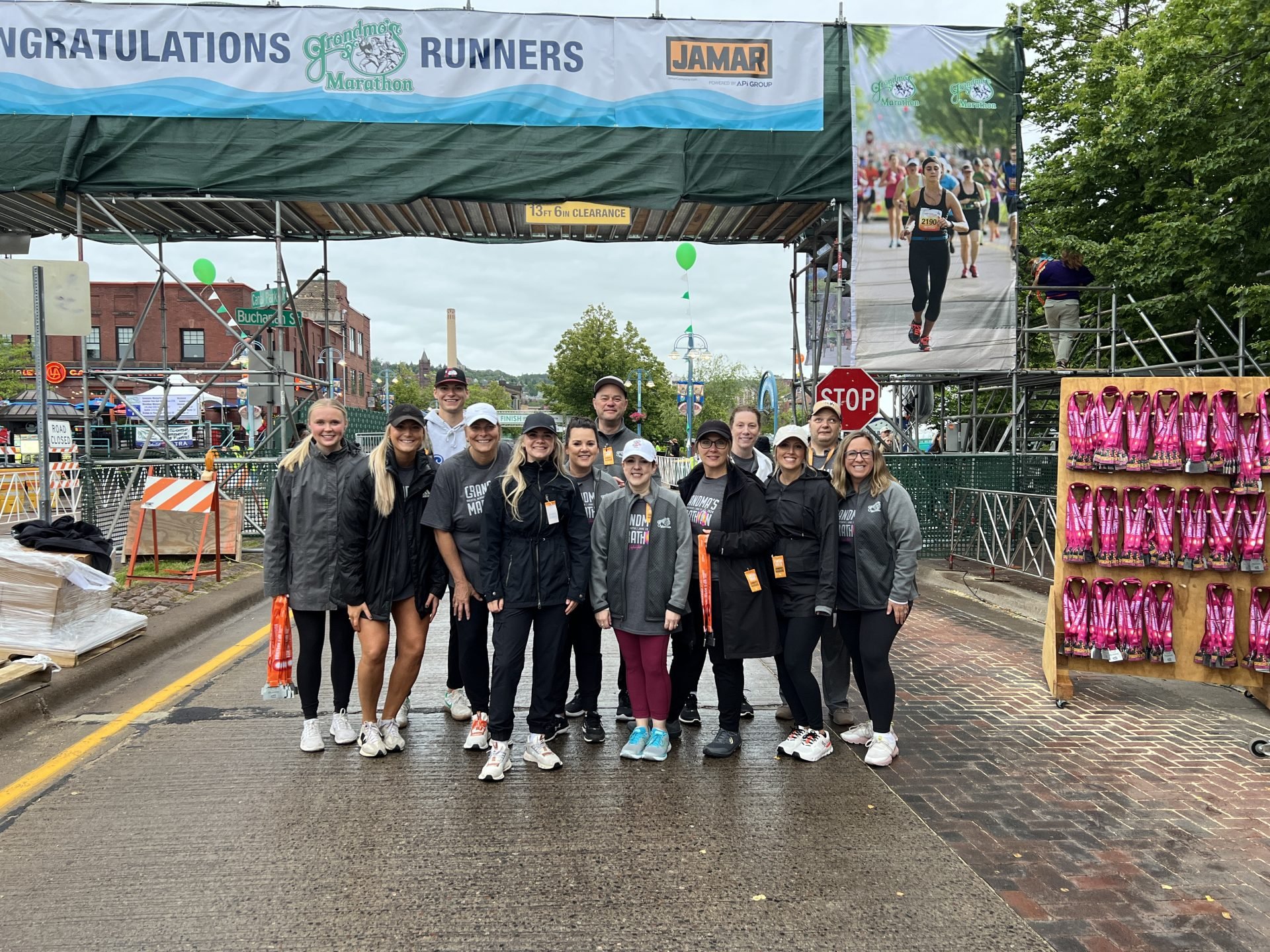 MCCU Staff at the finish line